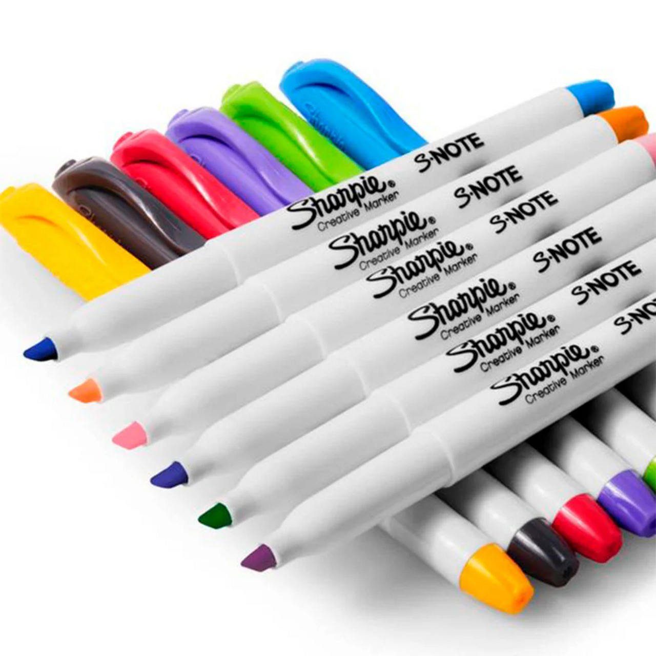 Set 24 Destacadores Sharpie S-Note Punta Cincel Pastel