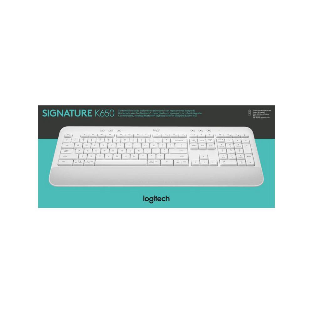 Teclado Logitech K650 Inalambrico Blanco Español