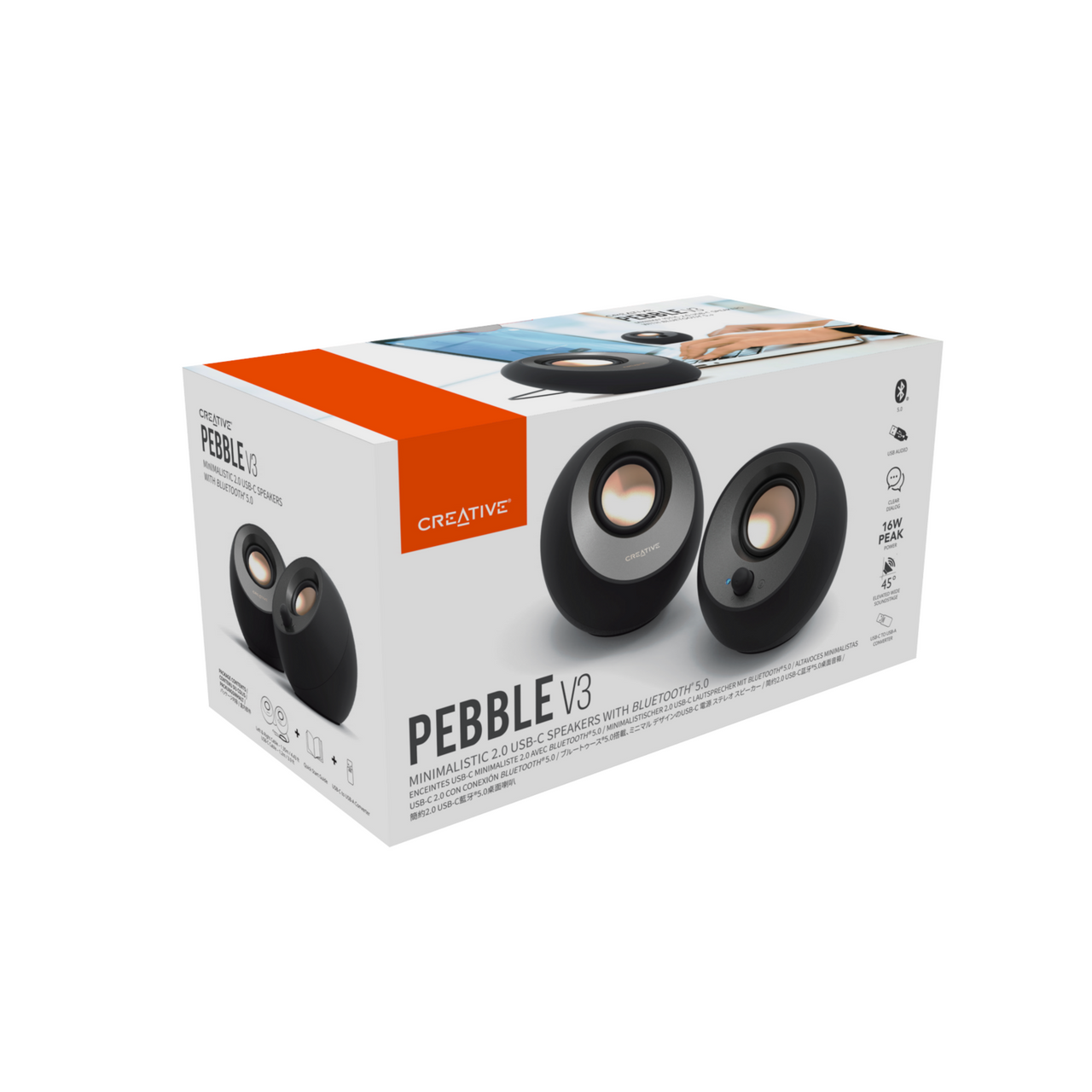 Parlante Creative Pebble V3  Bluetooth 5.0