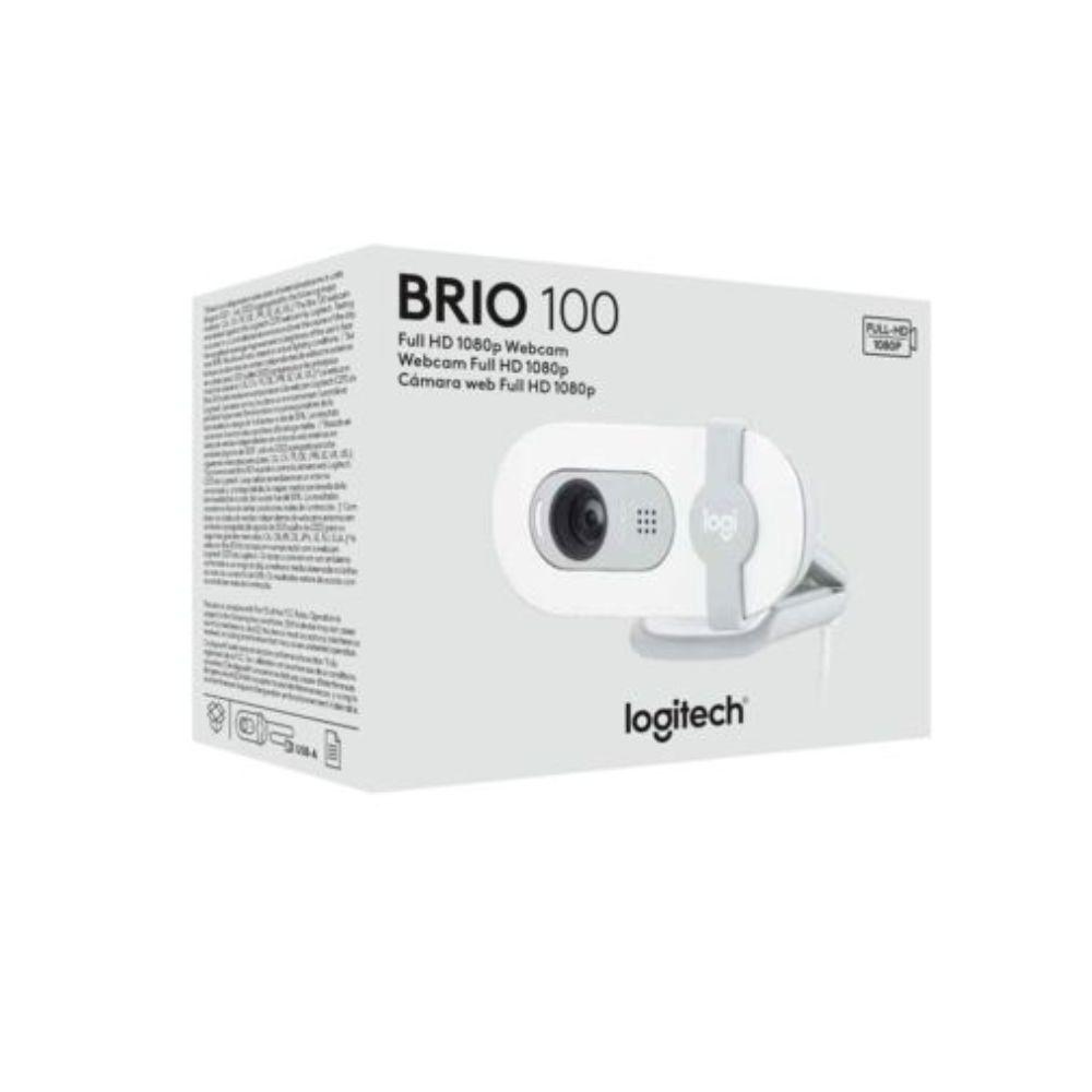 Webcam Logitech Brio 100 Blanco USB 960-001615