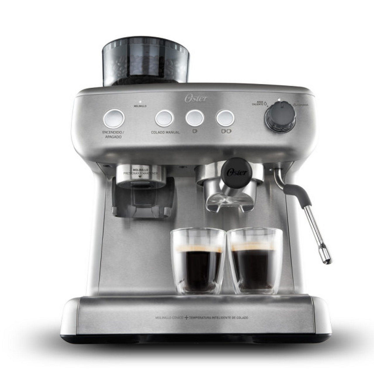 Cafetera Oster Perfect Brew 15 Bar con Molinillo Gris