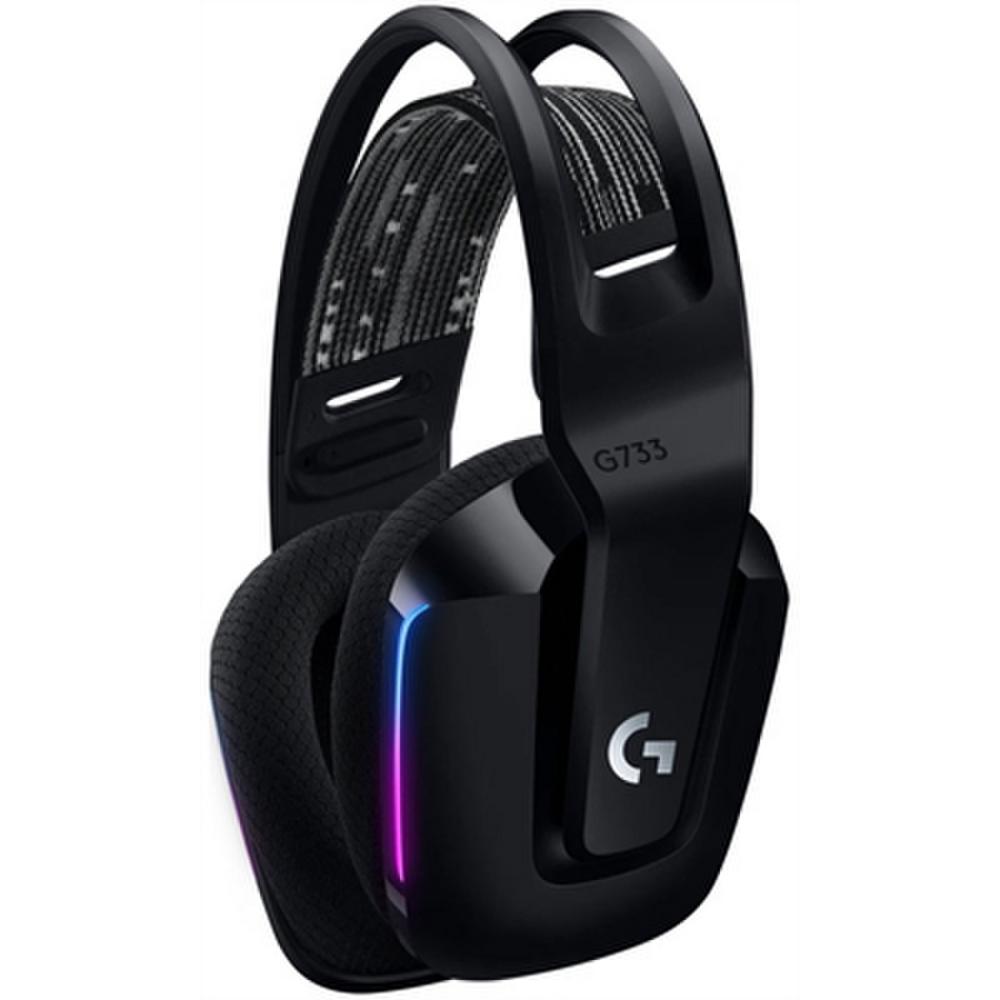 Audífonos Gamer inalámbricos Logitech G733 Negro con luz RGB