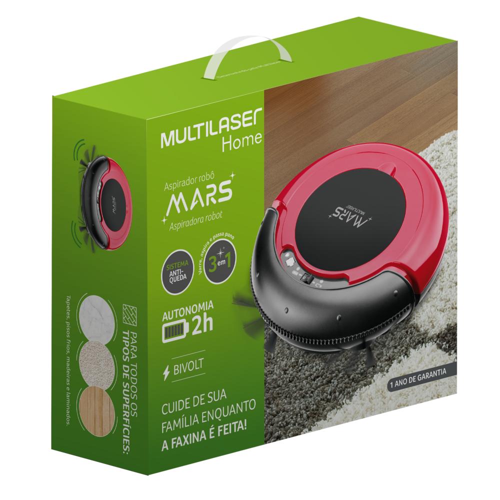 Aspiradora Robot Multilaser Mars 3 en 1 HO041