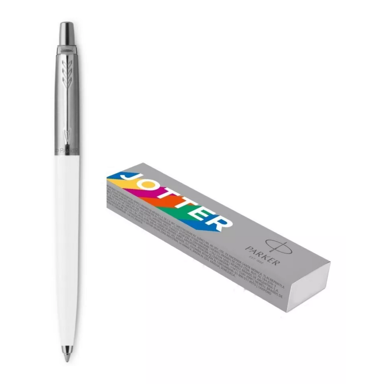 Bolígrafo Parker Jotter Originals Blanco Tinta Negra