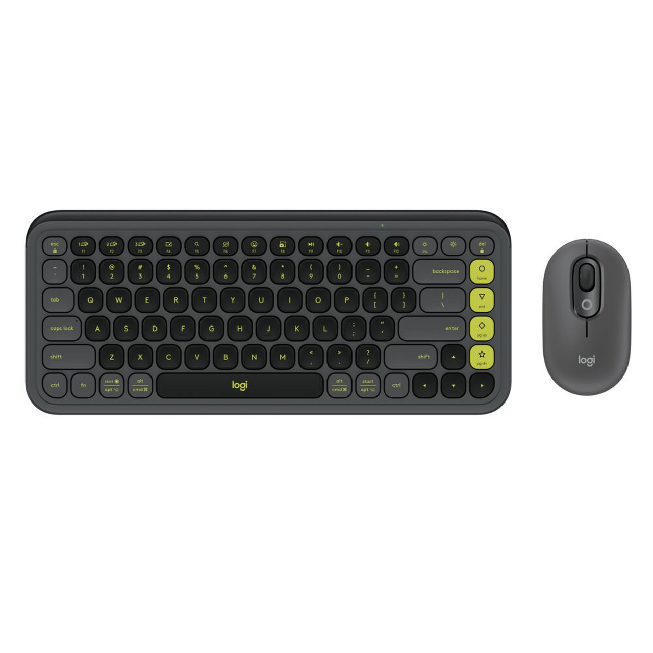 Combo Teclado + Mouse Inalam Pop Icon Logitech Negro Esp