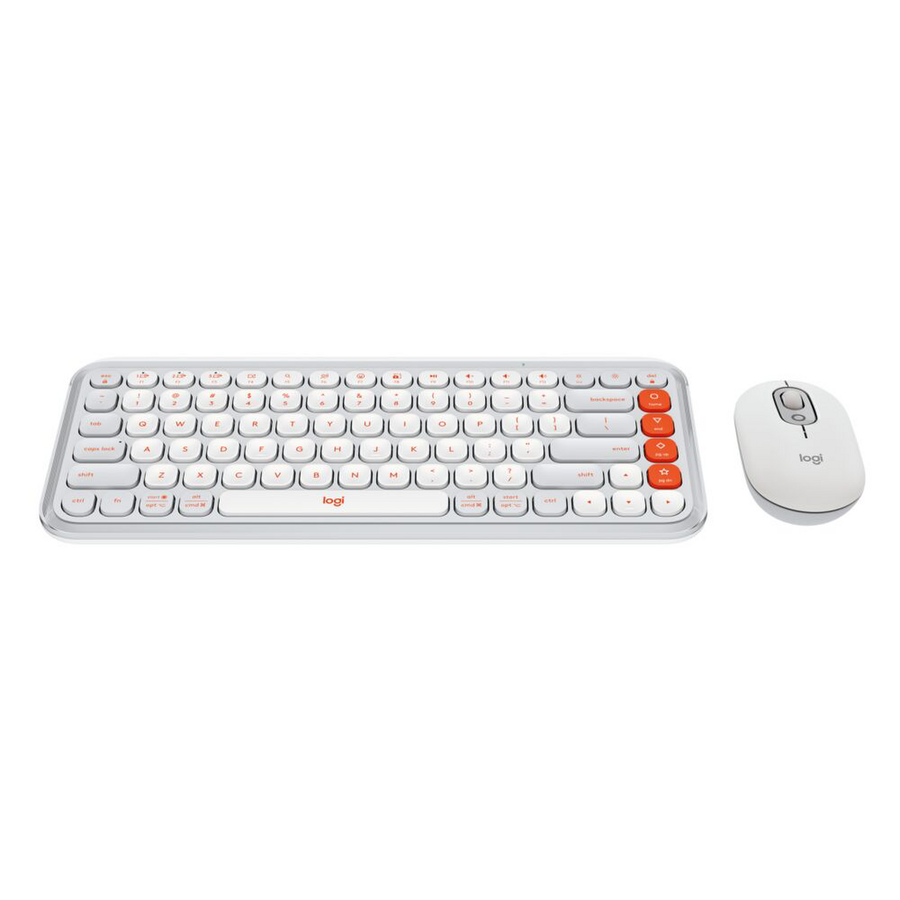 Combo Teclado + Mouse Inalam Pop Icon Logitech Blanco Esp