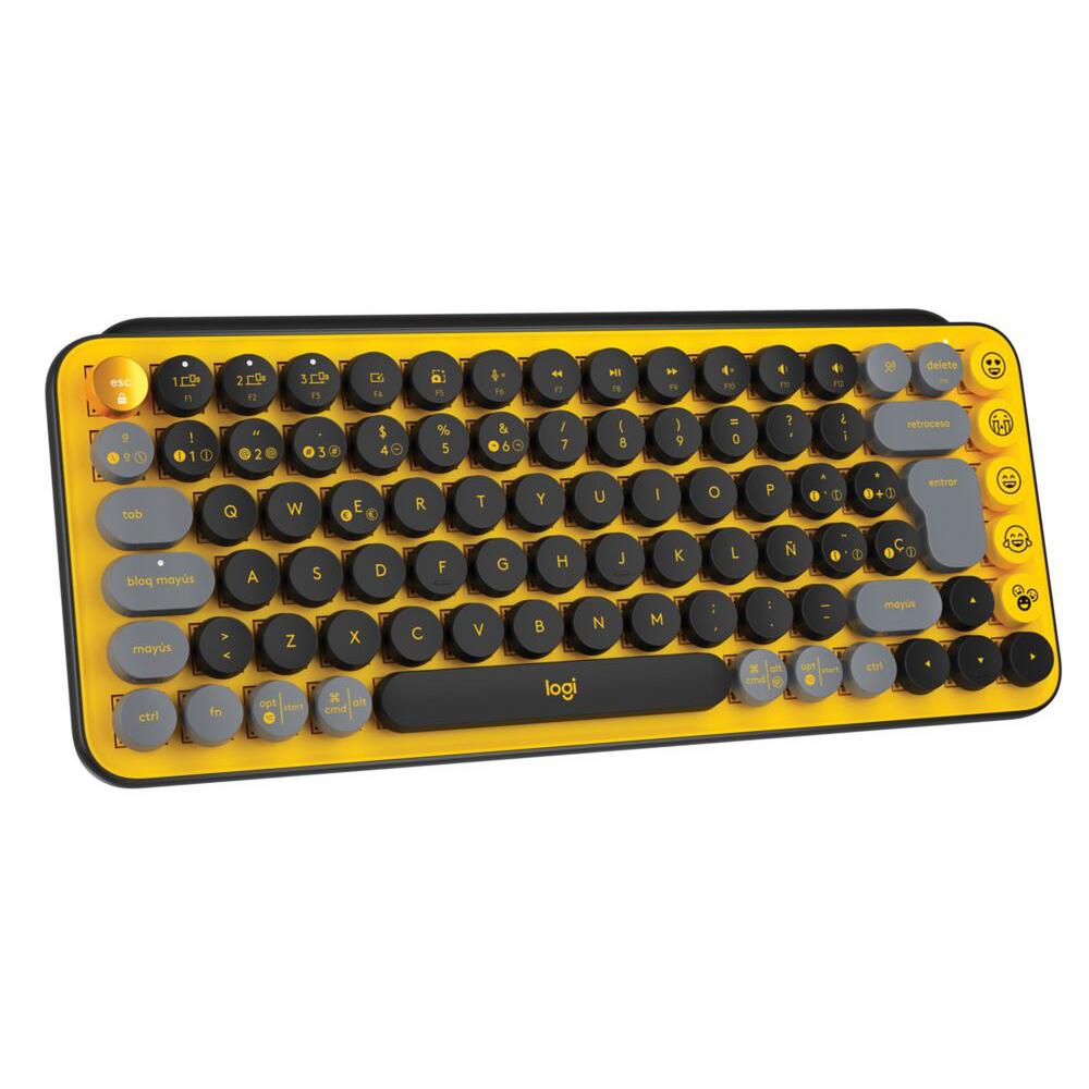 Teclado Logitech Pop Keys Amarillo Blast