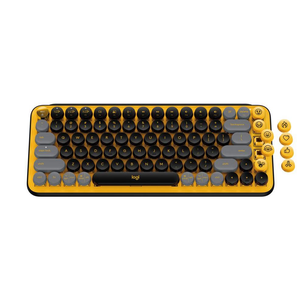 Teclado Logitech Pop Keys Amarillo Blast