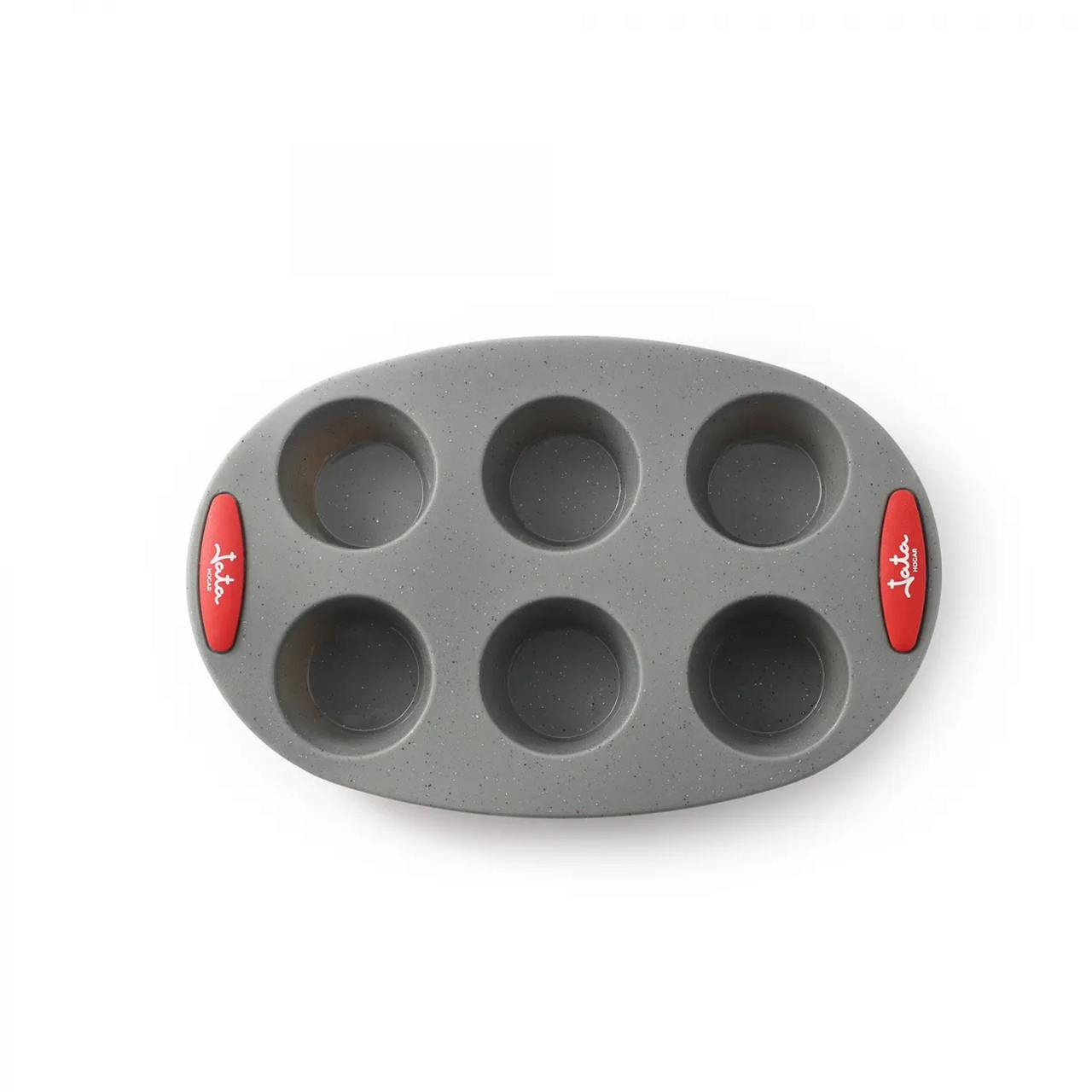 Molde de Cocina Silicona Platino Jata 6 Muffins