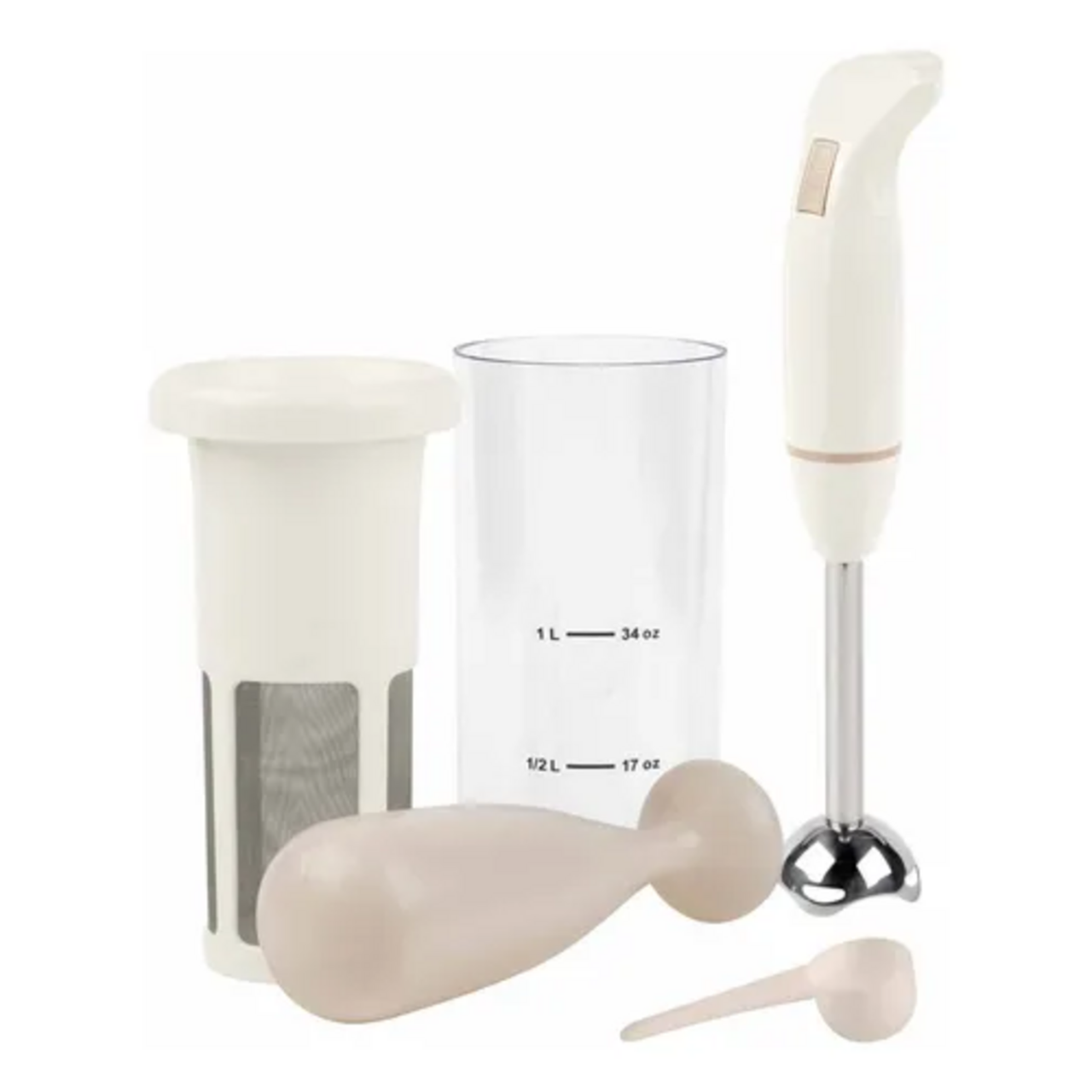 Batidora Inmersión Jata Minipimer Con Filtro Leche Vegetal