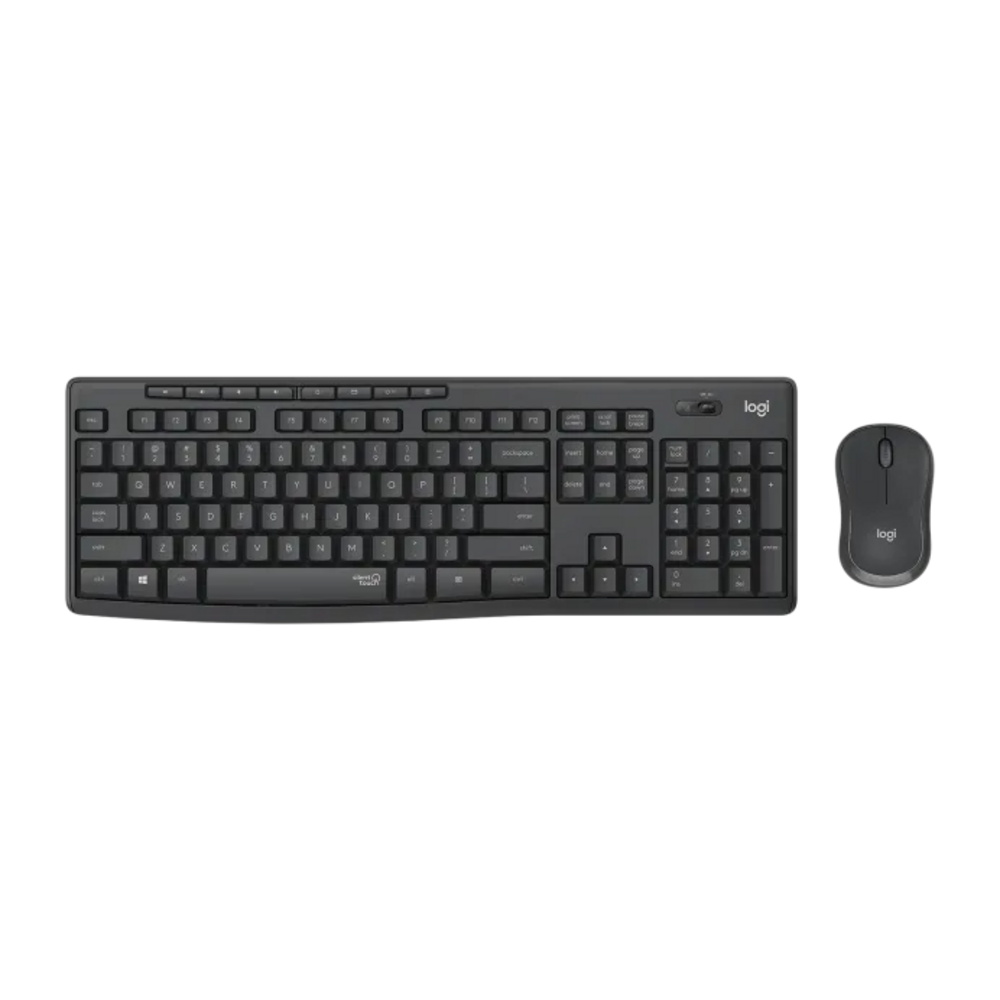 Kit Teclado y Mouse Inalambrico Logitech Silent MK295 Negro