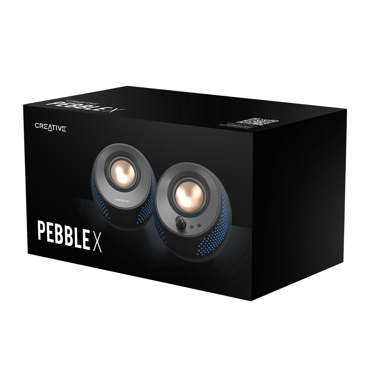 Parlante Creative Pebble X MF1715 Negro Led
