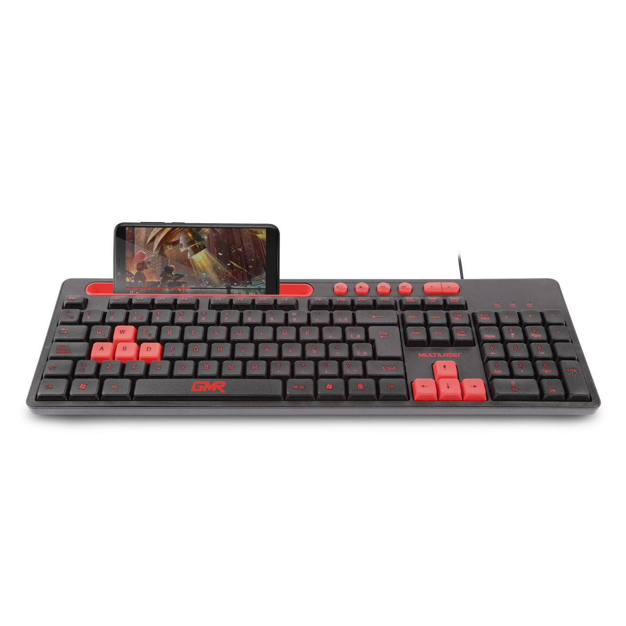 Teclado Gamer Multilaser con Soporte Para Telefono TC504