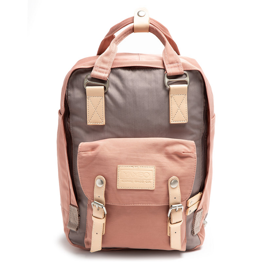 Mochila Notebook Yambo Spirit Rosa Gris YB002